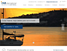 Tablet Screenshot of isainternational.net